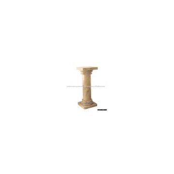 Sahara Gold Marble Pedestal, Carved Marble Pedestal, Stone Pedestal,Telephone stand,marble column,stone pillar