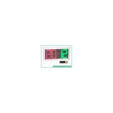 Red And Green Player Substitution Board With White Frame Display Aluminum Housing