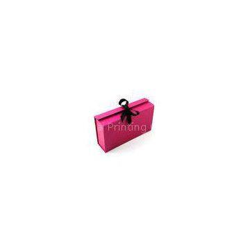 Red Ribbon Matt Lamination Recycled Cardboard Gift Boxes