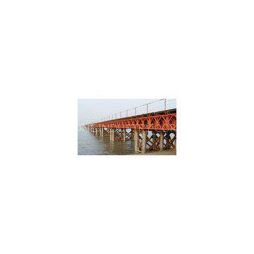 Prefabricated Compact Bailey Bridge / Portable Steel Bridge Light Weight