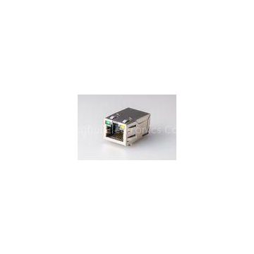 Single Port SMD Modular Jack Rj45 , Rj45 With Transformer With Led PULSE J3011G21DNL