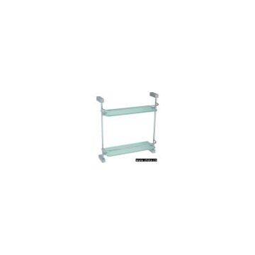 double glass shelf(glass layer,commodity holder)