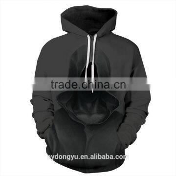 Halloween black mystery creative 3D pinted hoodies/ask sky unisex 3D printed sweatshirt hoodies/hot sell 3D baseball jacket