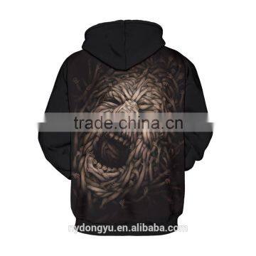 Halloween mutli hands creative 3D pinted hoodies/ask sky unisex 3D printed sweatshirt hoodies/hot sell 3D baseball jacket