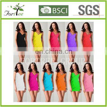 Summer wholesale latest fashion colorful swimwear hot sexy girls beach dress