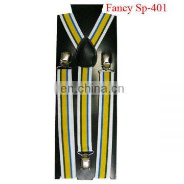 Fashion striped elastic suspender belt