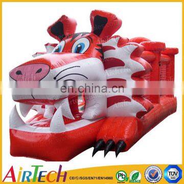 PVC Tarpaulin lovely rabbit inflatable moonwalk