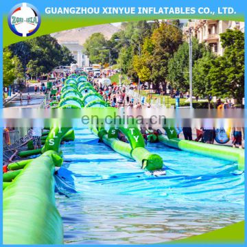 300 meters long giant inflatable water slide the city