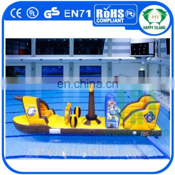 HI newest style inflatable Pirate Ship water park, adult inflatable floating water park for sale