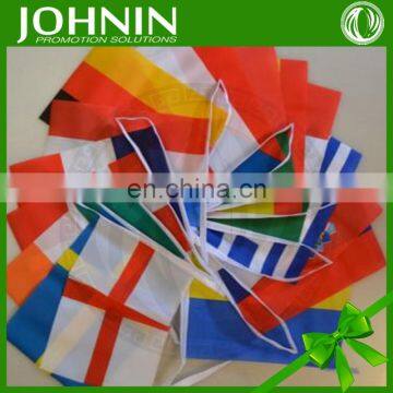 wholesale promotion print cheap festival fabric string flag bunting