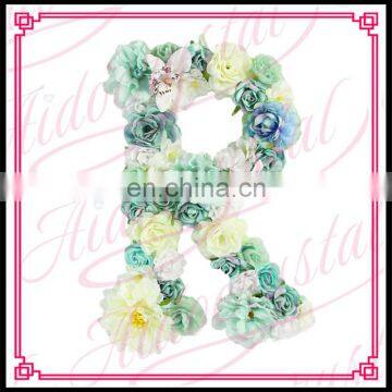 Aidocrystal Handmade Artificial Flower Letter Wall Decorative Wall Hanging Art and Craft