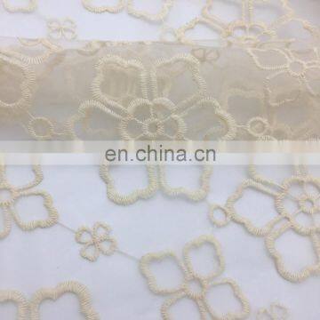 OLF0079 Morden simplism style organza embroidery weeding dress lace fabric