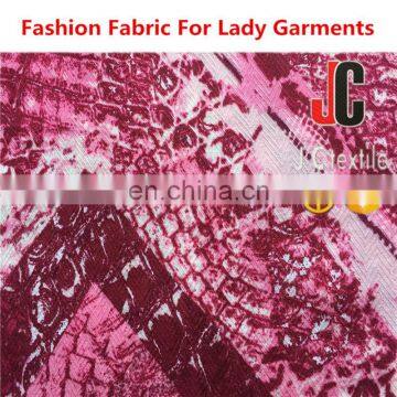 JC-B980 Hot Sale China Supplier Jacquard 100% Viscose Rayon Voil Print Fabric photo-3