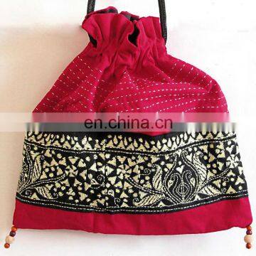 vintage sari jhola bag