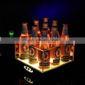 acrylic led ice bucket for beer/vodka bottle promotional