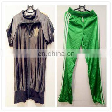 cream cheap high quality second hand jogging suit and sports tracksuit for women