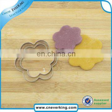 flower shape different size metal cookie cutter