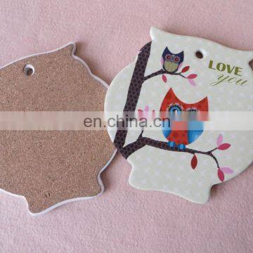 Unique Design Heatproof Ceramic Plate Mat With Cork Backing photo-2