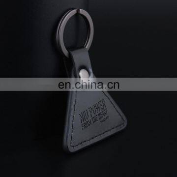 Elegant Blank pu Metal Keychain photo-2