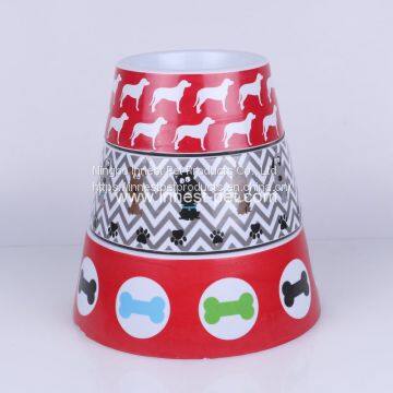 Wholesale Pet Products Supplies Melamine Cat Dog Bowl with Pretty-Printings