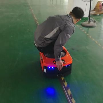 China material handling production line Magnetic Tape Guided Small ELFIN automatic guided vehicle robot