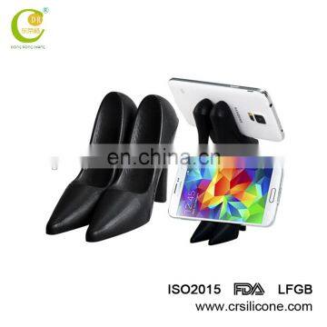 3D High Heeled Shoes Cell Phone Stand Silicone Phone Stand Security Display Stand for Cell Phone