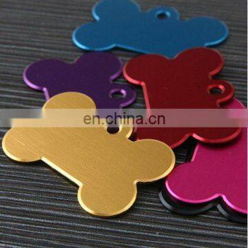 bone shape aluminum wholesale dog tags