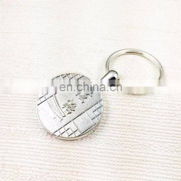 Custom keychain metal nickel finish for Christmas gift