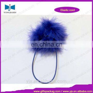 Pre-tie Elastic Hair Stretch Loop With Feather photo-2