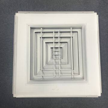 Mall Used Square Ceiling Replacement Ventilation 4 Way Square Cores Air Diffuser photo-2