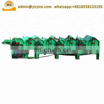Four Roller Fabric Cotton Opener Machine / Cotton Waste Tearing Machine