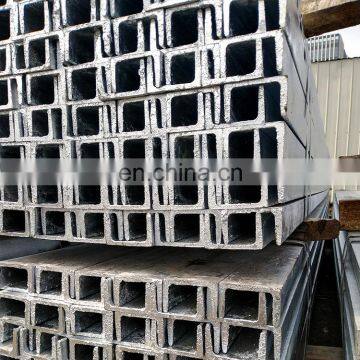 EN S235JR Structural Carbon Galvanized 20 mm U Channel Steel