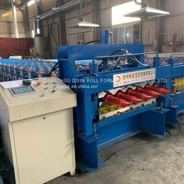 Double Layer Galvanized Roofing Sheet Roll Forming Machine photo-4