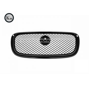 KM for JuguarXF 2011-2015 upgrade XFR-S black silver car grille front bumper grille intake grille