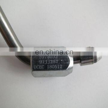 Diesel Engine Spare Parts Fuel Pipe ISDE 6D107 QSB6.7 Injector Fuel Supply Tube 3978032