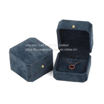 Wholesale Printed PU Leather Jewelry Boxes Stock Gift Ring Necklace Pendant Luxury Jewelry Packing Box Custom Logo. photo-2