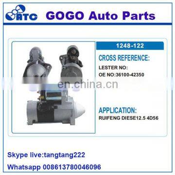 12v Starter Motor for RUIFENG DIESE12.5 4D56 OEM 36100-42350 /M2T84171