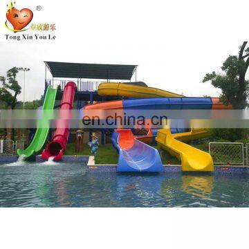 Best price exciting water rides fiberglass water slide Barrel and sled slide