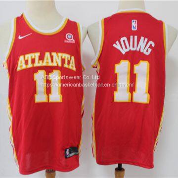 Atlanta Hawks #11 Young Red Jersey