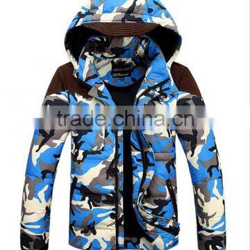 High Quality Soft Men Fashion Camo Down Jacket for Man photo-3