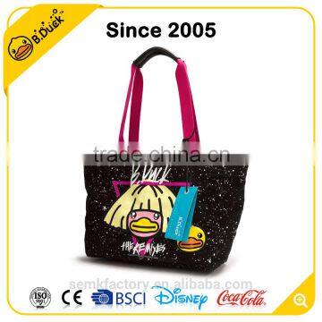 Wholesaler 2016 Fashion Polyester Black Women Tote Bag photo-2