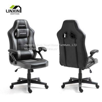 Wholesale PC Computer Leather Swivel Home Office Massage Desk Chairs Ergonomic With Lumbar Support and Headrest Manufacture photo-3