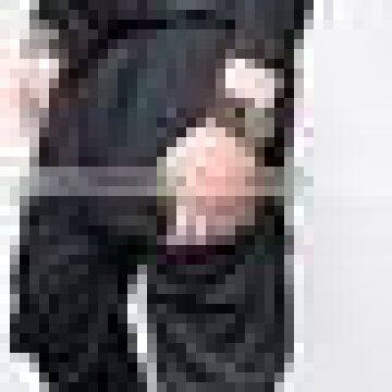 Big Zip Pocket Leggins Baggy Sweatpants Jogger Pants Black Standard Sports photo-4