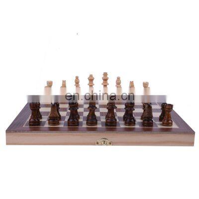 High Quality Wooden Various Sizes Foldable Portable Puzzle Board Game Luxury Wooden Chess Board Games photo-4