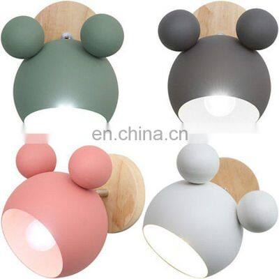 Nordic modern cartoon simple and creative Mickey led wall lamps for decoration