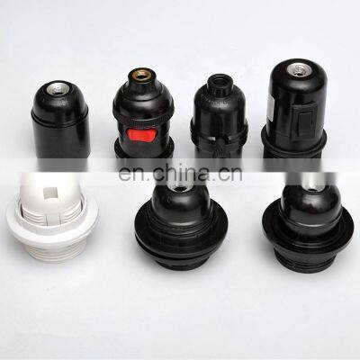 Good Quality E27 Lamp Socket CE Black Bakelite Lampholder photo-2