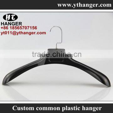 IMY-463 black thick plastic wide hanger for jacket