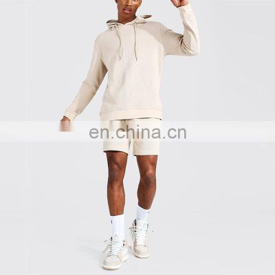 factory wholesales custom men's 400gsm cotton &polyester designer winter hoodies set 2021