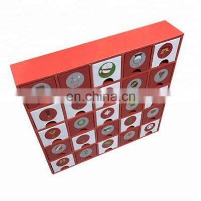 Custom Printing Gift box empty advent calendar 2019 Christmas Advent Calendar Box