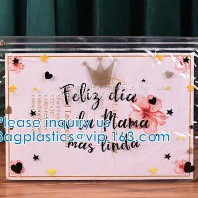 Clothes Storage Bag, Makeup Organizer With Reinforced Handle, Vinyl Storage Bags, Dual Zippers, Moving Totes photo-4